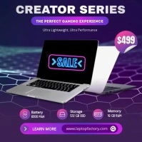 Laptop Sale Ads Instagram Post template