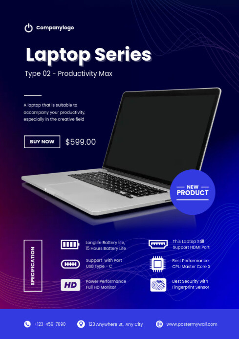 Plantilla de laptop sale template | PosterMyWall