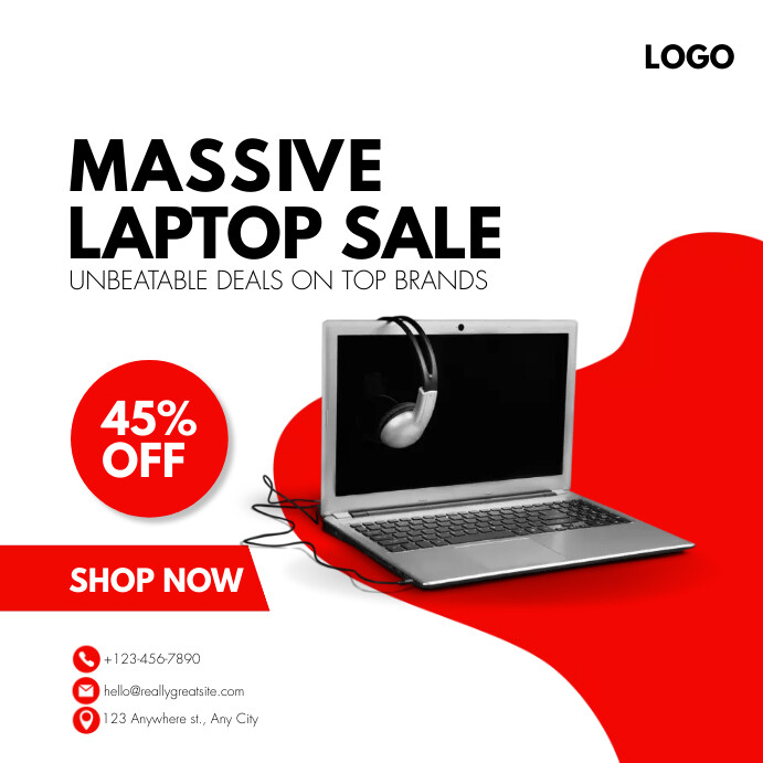 Laptop sales flyers Template | PosterMyWall