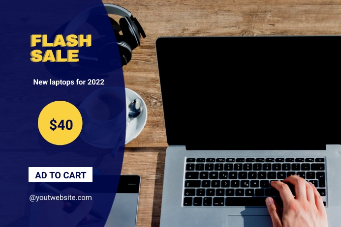 Laptop Shop Banner Template | PosterMyWall