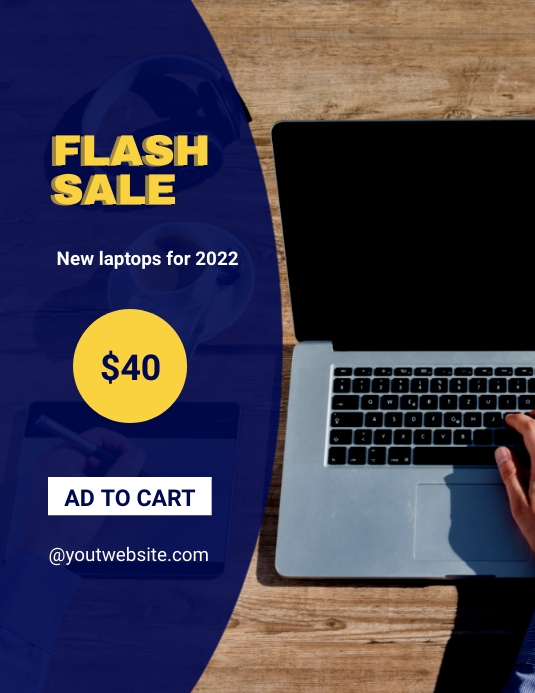 Computer Shop Leflet Laptop Shop Flyer Template | PosterMyWall