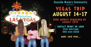 Black Las Vegas Trip Facebook Event Cover Template