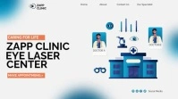 Laser Eye Clinic Landing Page Affichage numérique (16:9) template