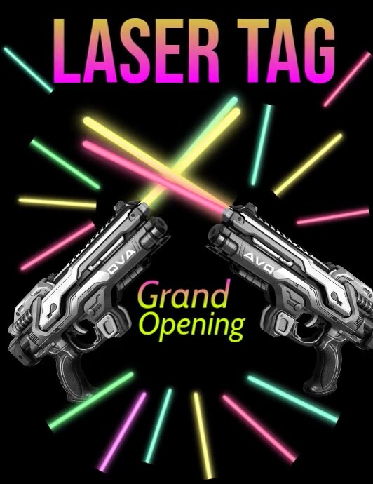 Laser Tag Template PosterMyWall
