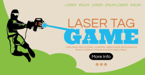 Laser Tag Facebook Post template