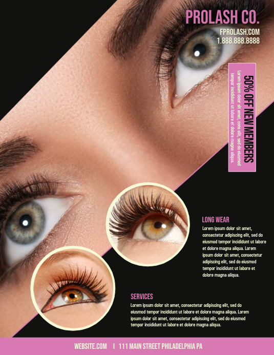 Lash Template PosterMyWall