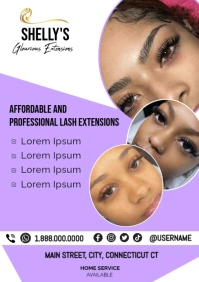 Lash Extensions Template A5