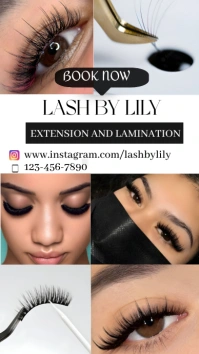 Lash extensions video template