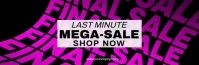 last minute mega sale advertisement finale % E-poskop template