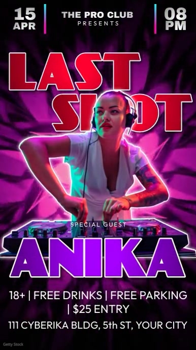 Last Shot Party Video Template | PosterMyWall
