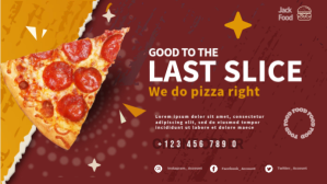 Rojo Pizza Promotion Facebook Cover Video Template