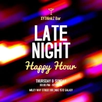 Late night happy hours template Insta ad bar Pos Instagram