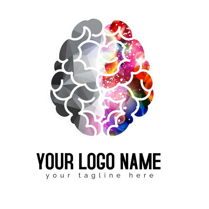 Lateralization of brain function Human brain Logo template