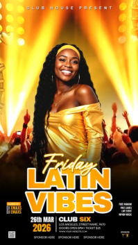 Latin Music Event Instagram Story Video template