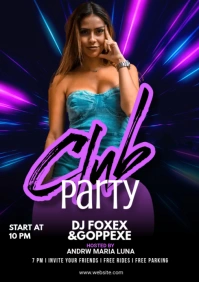 Latin Nights Nightclub Flyer A2 template
