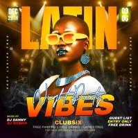Latin Party Flyer Post Instagram template