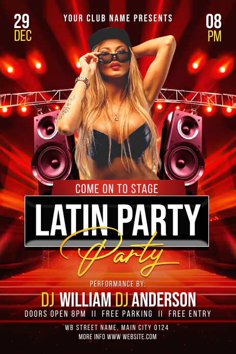latin party flyer Template | PosterMyWall