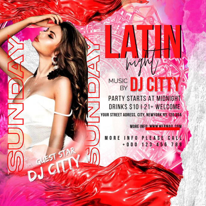 Copy of latin party flyer | PosterMyWall