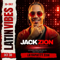 LATIN VIBES NIGHT Instagram Post template