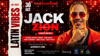 Latin Vibes Night Party Poster Miniatura na YouTube template