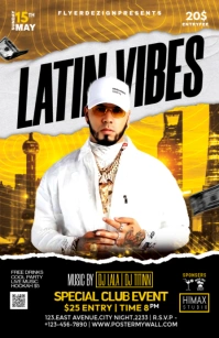 Latin Vibes Party Tabloid template