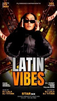 Latin Vibes Party Instagram Reel template