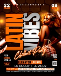 Latin Vibes Party Instagram Portrait template
