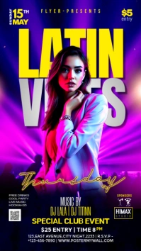 Latin Vibes Party Instagram Story template