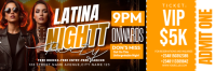 Latina Night Party Ticket Nagłówek wiadomości e-mail template