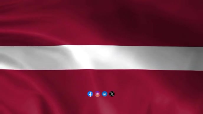 Latvia waving flag Digital Display (16:9) template