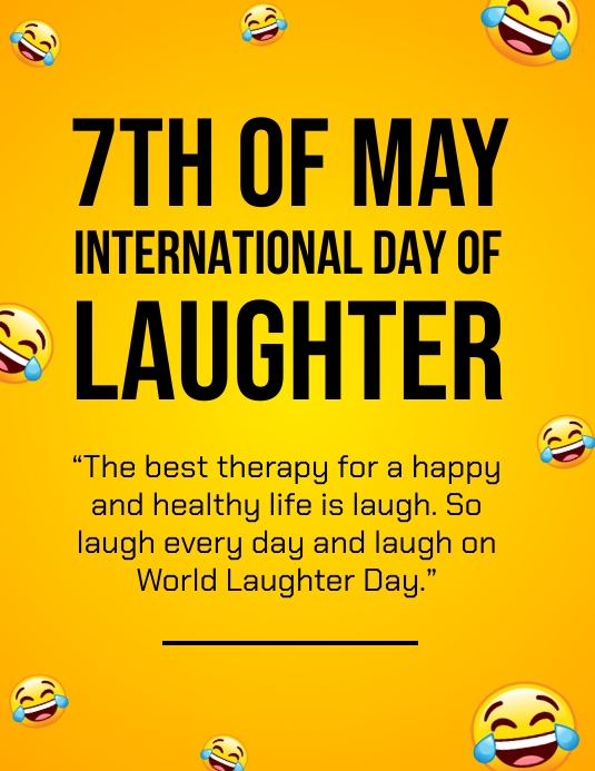 Laughter day, international laughter day. Template | PosterMyWall