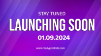 launching soon animation coming soon video launch promo video Digital Display (16:9) template