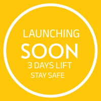 Launching soon celebration Pos Instagram template