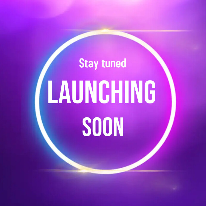 Launching soon โพสต์บน Instagram template