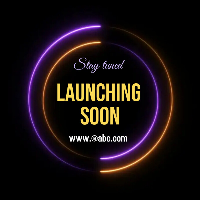 Launching Soon Notification Launching soon flyers Template | PosterMyWall