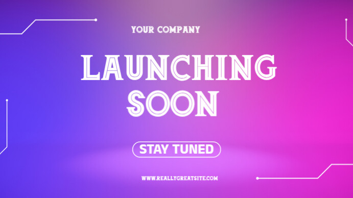 launching soon  launch banner  launch event YouTube Thumbnail template