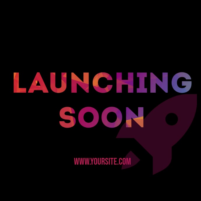 Launching soon mask video ad Quadrato (1:1) template