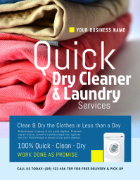 Laundry Dry Cleaning Flyer Template Postermywall