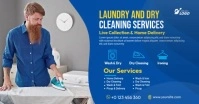Laundry and Dry Cleaning Services Facebook 共享图片 template