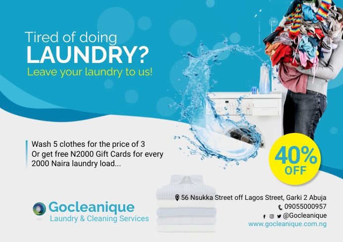 Laundry Template PosterMyWall