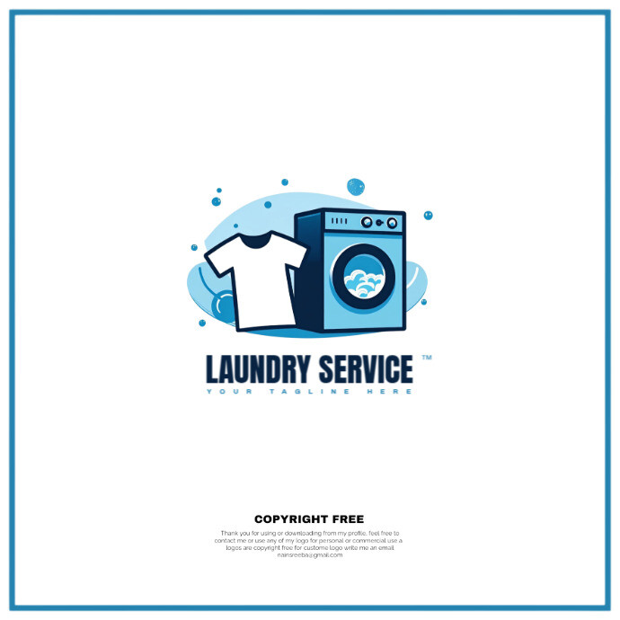 Laundry Logo template