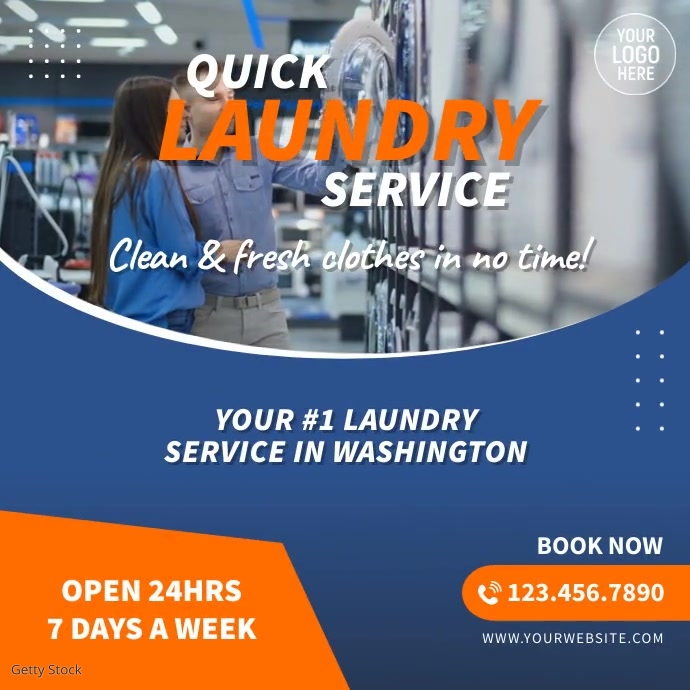 Laundry Dry Cleaners Video Ad Template PosterMyWall Laundry Dry Cleaners Video Ad Template PosterMyWall