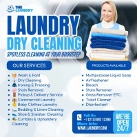 Laundry Dry Cleaning Instagram-Beitrag template