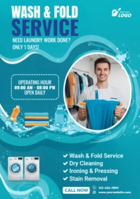 Laundry Service A2 template