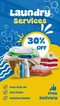 Laundry Service Instagram Story template