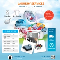 laundry service Instagram Plasing template