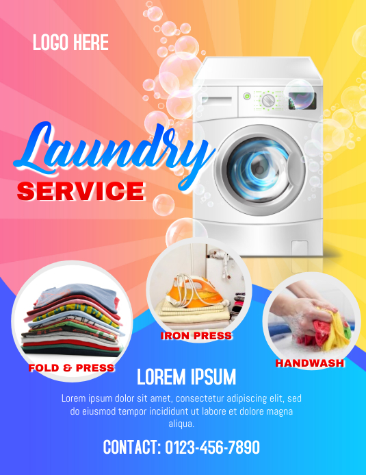 Laundry Service Template PosterMyWall