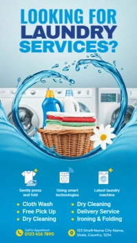 Laundry Service Instagram Story template