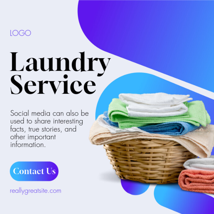 Laundry Service Promotion Instagram Post Templat | PosterMyWall