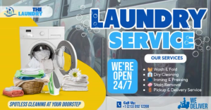Laundry Service Sales Ads Изображение, которым поделились на Facebook template